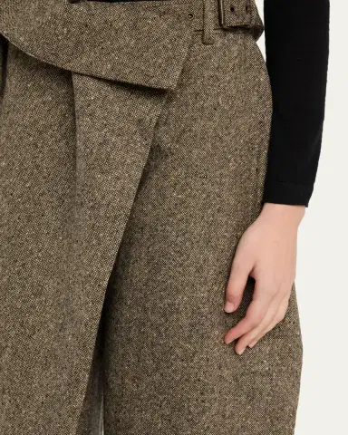 JW Anderson Structured Fold Over Wide-Leg Trousers | Thumbnail 5 JW Anderson Structured Fold Over Wide-Leg Trousers | Thumbnail 5
