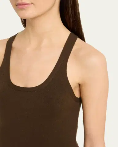 Vince Stretch-Viscose Tank Top | Thumbnail 5