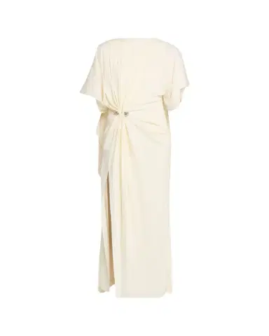 Brandon Maxwell Draped Embellished Crepe Maxi Dress | Thumbnail 1 Brandon Maxwell Draped Embellished Crepe Maxi Dress | Thumbnail 1