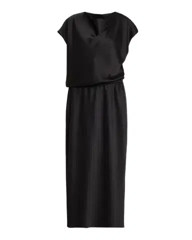 Vince Draped Cowl-Neck Satin Dress | Thumbnail 1
