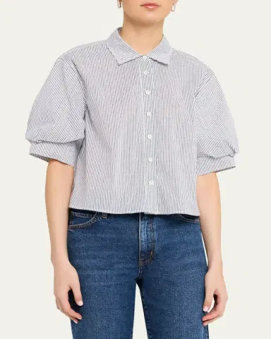 Frame The Billow Sleeve Top | Thumbnail 4 Frame The Billow Sleeve Top | Thumbnail 4