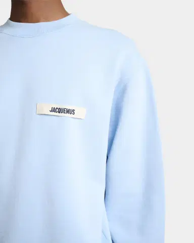Jacquemus Men's Grosgrain Logo Cotton Sweatshirt | Thumbnail 4