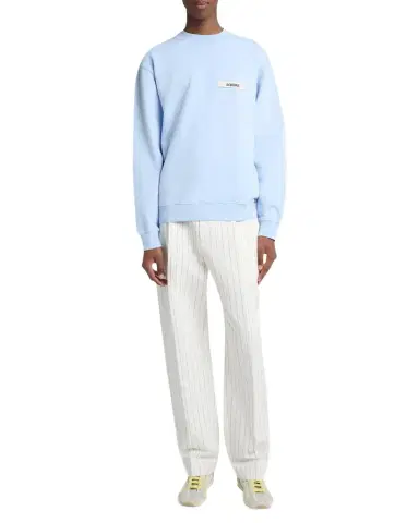 Jacquemus Men's Grosgrain Logo Cotton Sweatshirt | Thumbnail 1