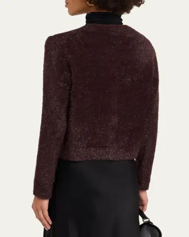 Vince Metallic Knit Cardigan | Thumbnail 3