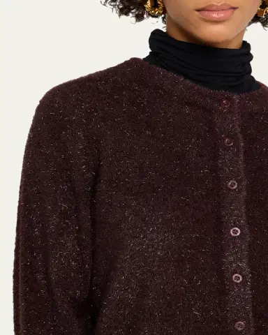 Vince Metallic Knit Cardigan | Thumbnail 5