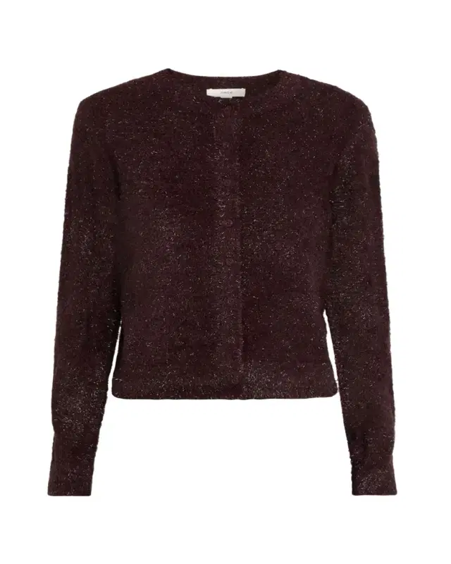 Metallic Knit Cardigan