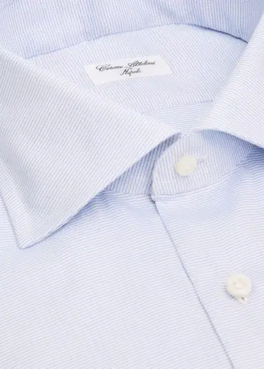 Cesare Attolini Men's Micro-Dot Cotton Dress Shirt | Thumbnail 2 Cesare Attolini Men's Micro-Dot Cotton Dress Shirt | Thumbnail 2