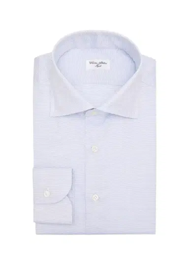 Cesare Attolini Men's Micro-Dot Cotton Dress Shirt | Thumbnail 1 Cesare Attolini Men's Micro-Dot Cotton Dress Shirt | Thumbnail 1