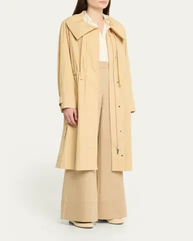 Lafayette 148 New York Travel Cotton Oversized Coat | Thumbnail 4