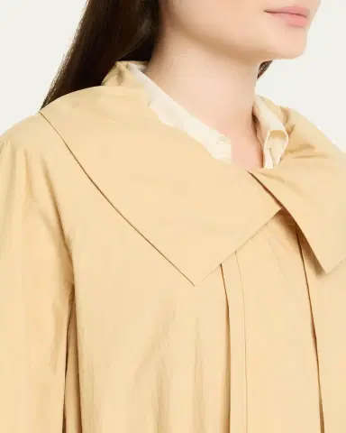 Lafayette 148 New York Travel Cotton Oversized Coat | Thumbnail 5