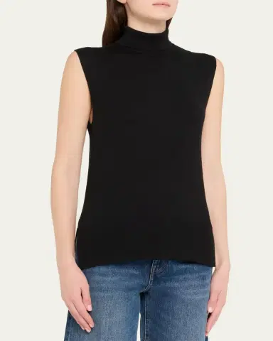 TOTEME Sleeveless Turtleneck Sweater | Thumbnail 4