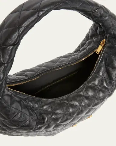 Saint Laurent Icare YSL Quilted Nappa Leather Hobo Bag | Thumbnail 4 Saint Laurent Icare YSL Quilted Nappa Leather Hobo Bag | Thumbnail 4