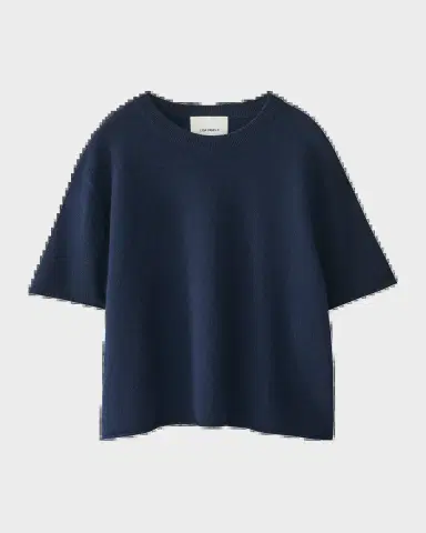 Lisa Yang Cila Short-Sleeve Cashmere T-Shirt | Thumbnail 2
