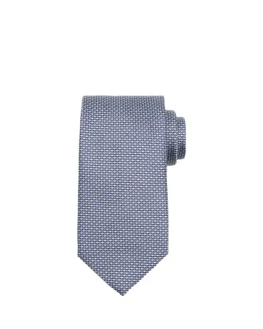 Brioni Men's Micro Triangle Silk Jacquard Tie | Thumbnail 1
