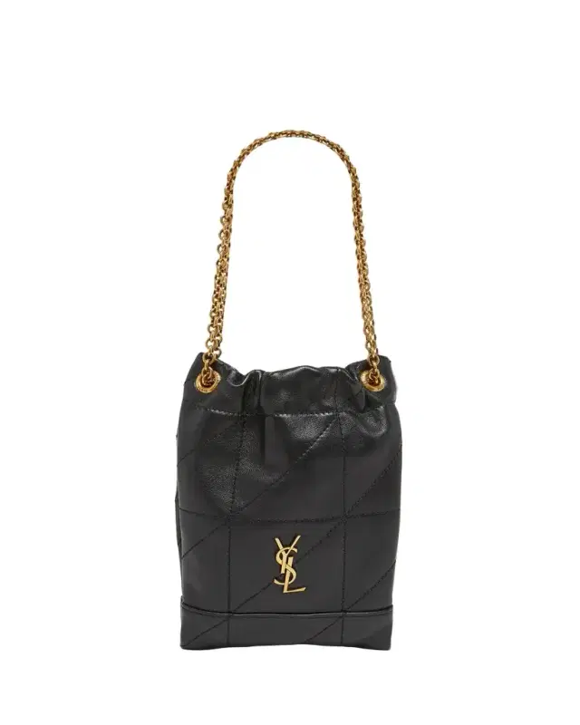 Saint Laurent Jamie Mini YSL Quilted Leather Pochon Shoulder Bag