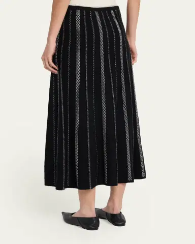 Proenza Schouler White Label Morena Textured Knit Midi Skirt | Thumbnail 3