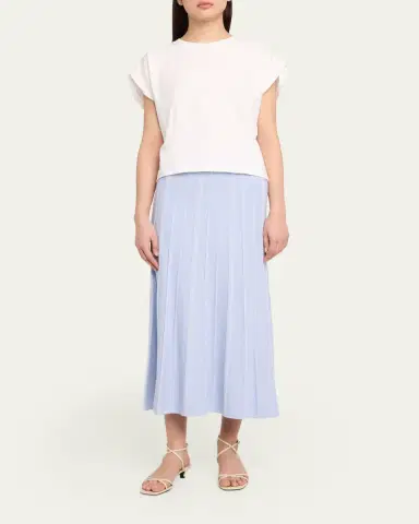 Proenza Schouler White Label Morena Textured Knit Midi Skirt | Thumbnail 6