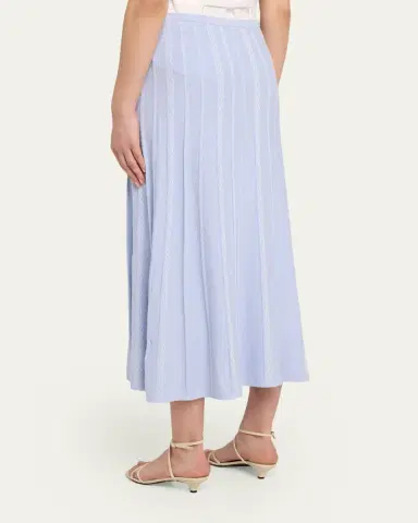 Proenza Schouler White Label Morena Textured Knit Midi Skirt | Thumbnail 7
