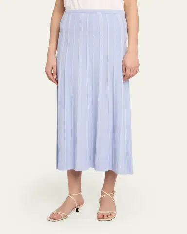 Proenza Schouler White Label Morena Textured Knit Midi Skirt | Thumbnail 8