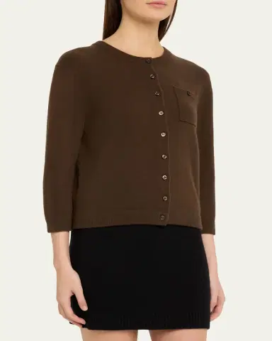 Vince Cashmere-Blend Pocket Cardigan | Thumbnail 4 Vince Cashmere-Blend Pocket Cardigan | Thumbnail 4