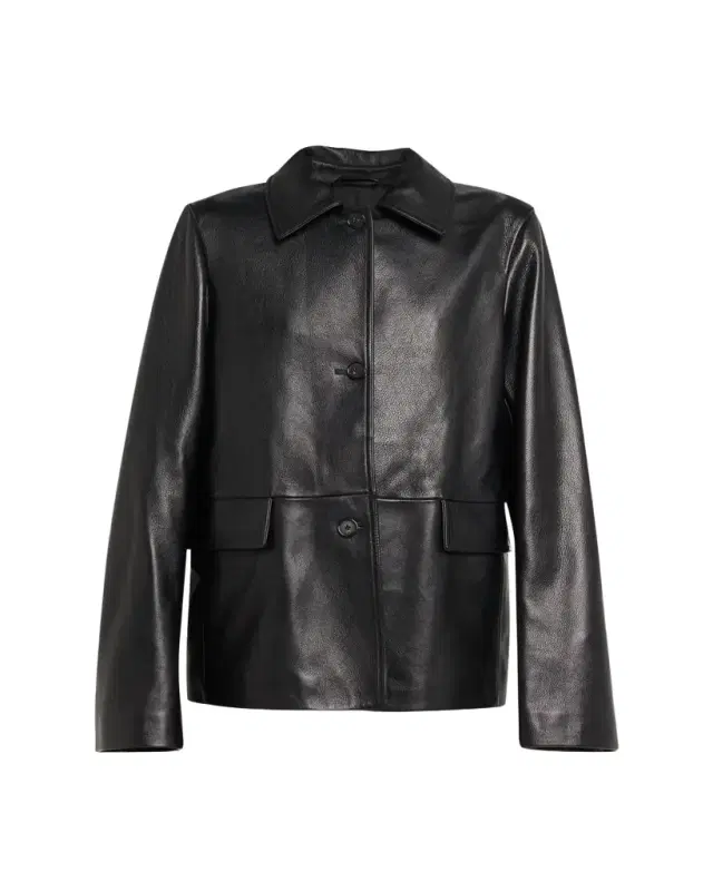Grained Leather Jacket Grained Leather Jacket