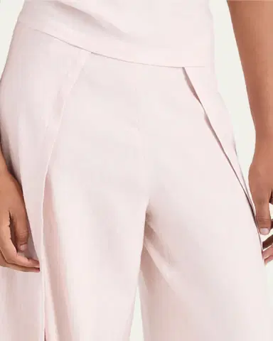 Proenza Schouler White Label Calla Slub Linen Wrap Pants | Thumbnail 9