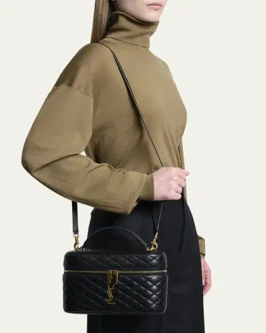 Saint Laurent Gaby Large YSL Vanity Bag in Quilted Leather | Thumbnail 2