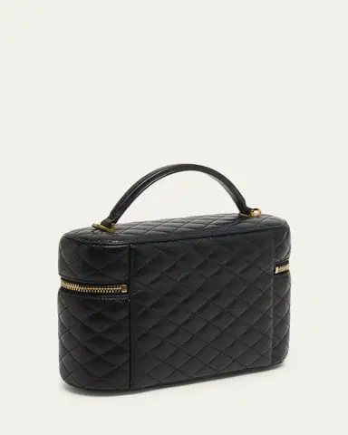 Saint Laurent Gaby Large YSL Vanity Bag in Quilted Leather | Thumbnail 3
