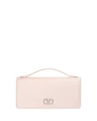 Valentino Garavani Crystal VLogo Satin Top-Handle Bag | Thumbnail 1 Valentino Garavani Crystal VLogo Satin Top-Handle Bag | Thumbnail 1
