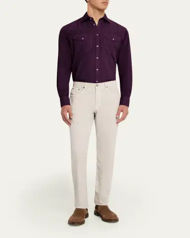 Massimo Alba Men's Arizo Cotton Western Shirt | Thumbnail 2 Massimo Alba Men's Arizo Cotton Western Shirt | Thumbnail 2