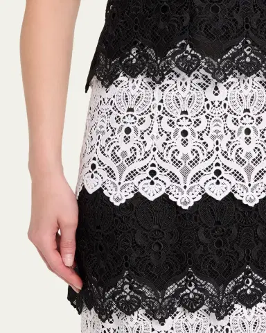 Carolina Herrera Lace-Trim Strapless Maxi Dress | Thumbnail 5 Carolina Herrera Lace-Trim Strapless Maxi Dress | Thumbnail 5