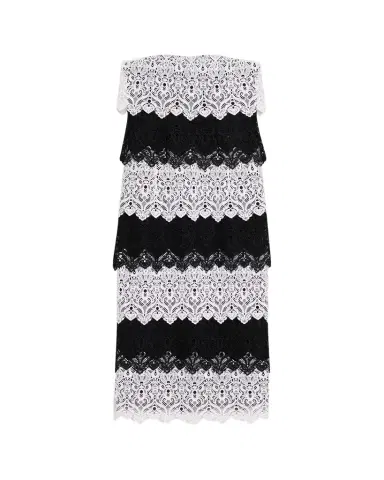 Carolina Herrera Lace-Trim Strapless Maxi Dress | Thumbnail 1 Carolina Herrera Lace-Trim Strapless Maxi Dress | Thumbnail 1
