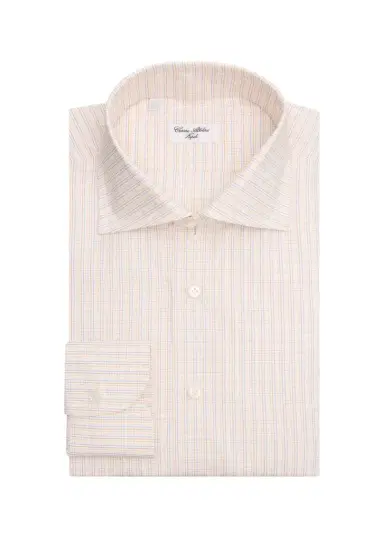Cesare Attolini Men's Grid-Check Cotton Dress Shirt | Thumbnail 1 Cesare Attolini Men's Grid-Check Cotton Dress Shirt | Thumbnail 1