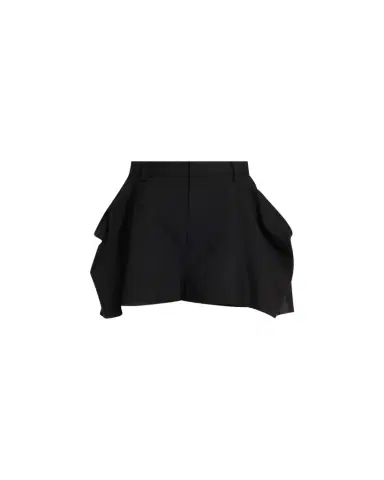 Sacai Chalk Stripe Draped Suiting Shorts | Thumbnail 1 Sacai Chalk Stripe Draped Suiting Shorts | Thumbnail 1