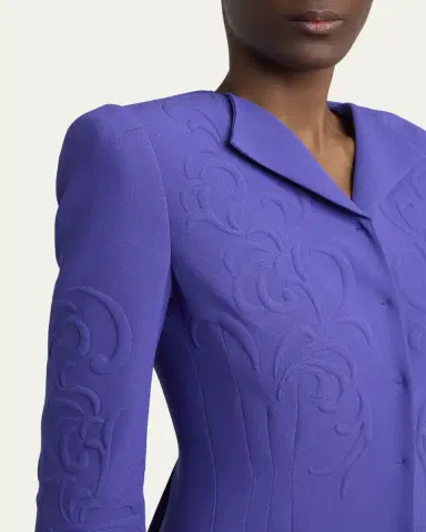 Valentino Garavani Cappotto Embossed Long Coat | Thumbnail 5 Valentino Garavani Cappotto Embossed Long Coat | Thumbnail 5