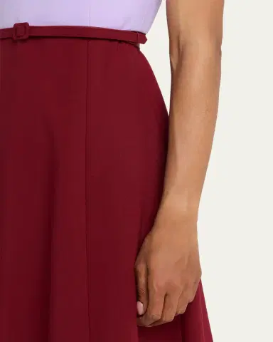 Carolina Herrera Colorblock Sleeveless Belted Midi Dress | Thumbnail 5 Carolina Herrera Colorblock Sleeveless Belted Midi Dress | Thumbnail 5