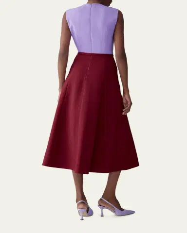 Carolina Herrera Colorblock Sleeveless Belted Midi Dress | Thumbnail 7 Carolina Herrera Colorblock Sleeveless Belted Midi Dress | Thumbnail 7