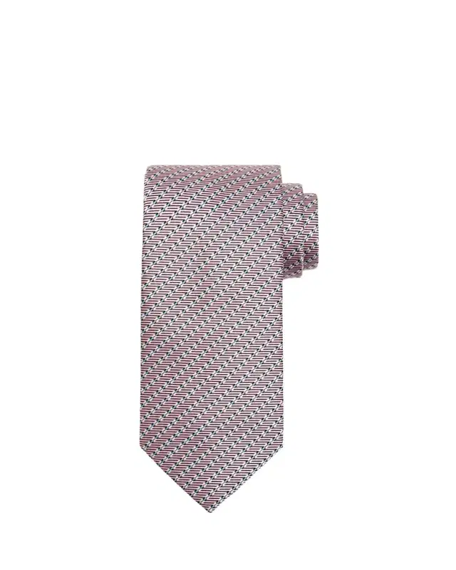 Brioni Men's Micro-Print Silk Jacquard Tie