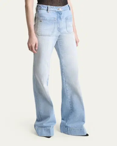 Victoria Beckham Alina Front Pocket Flare Jeans | Thumbnail 4 Victoria Beckham Alina Front Pocket Flare Jeans | Thumbnail 4