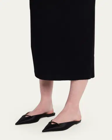 Tom Ford Julianna Satin Pointed-Toe Flats | Thumbnail 2 Tom Ford Julianna Satin Pointed-Toe Flats | Thumbnail 2