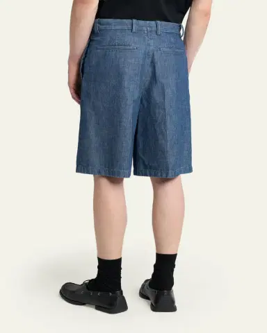 Jil Sander Men's Oversized-Fit Denim Bermuda Shorts | Thumbnail 3