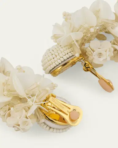 Oscar de la Renta Beaded Chandelier Earrings | Thumbnail 3 Oscar de la Renta Beaded Chandelier Earrings | Thumbnail 3