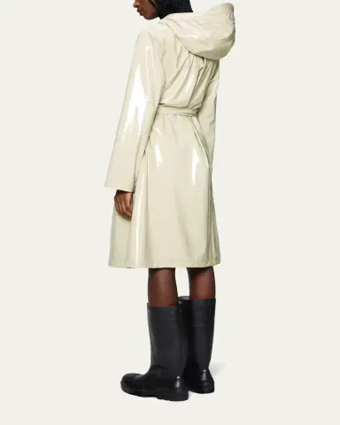 Rains Long A-Line Hooded Rain Jacket | Thumbnail 3