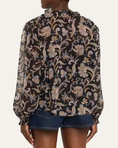 Veronica Beard Hickory Paisley Blouse | Thumbnail 3 Veronica Beard Hickory Paisley Blouse | Thumbnail 3
