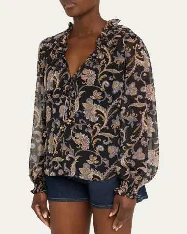 Veronica Beard Hickory Paisley Blouse | Thumbnail 4 Veronica Beard Hickory Paisley Blouse | Thumbnail 4