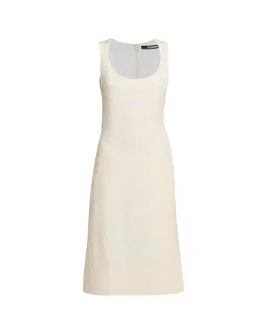 Jacquemus Scoop-Neck Linen Midi Dress | Thumbnail 1 Jacquemus Scoop-Neck Linen Midi Dress | Thumbnail 1
