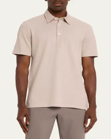 Brioni Men's Jersey Pique Polo Shirt | Thumbnail 12