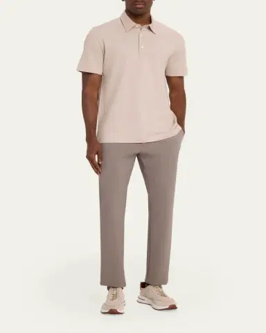 Brioni Men's Jersey Pique Polo Shirt | Thumbnail 10