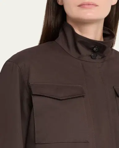 The Row Floriane Cotton-Cashmere Utility Jacket | Thumbnail 5 The Row Floriane Cotton-Cashmere Utility Jacket | Thumbnail 5