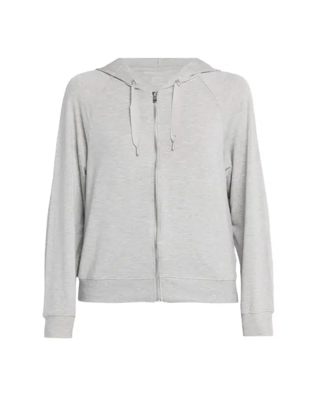 Majestic Filatures French Terry Zip-Front Hoodie